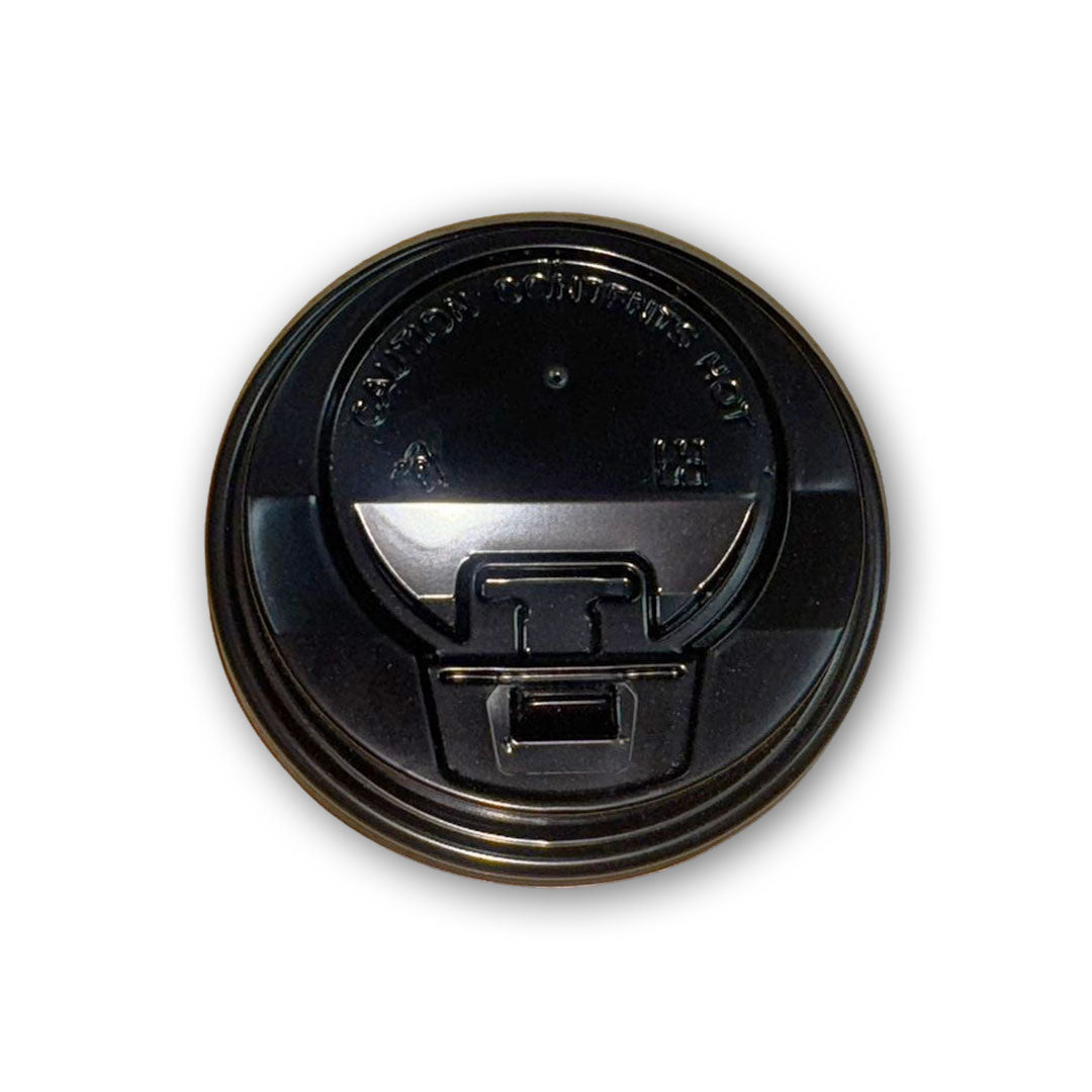 Riya Black 80mm Resealable Sip Lids (Fits 8oz Cups)