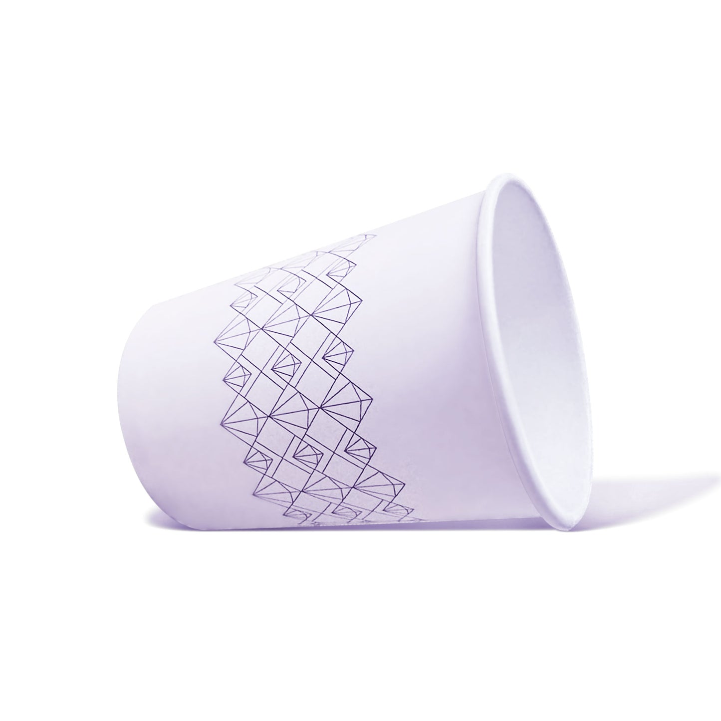 RIYA 9OZ PURPLE SINGLE WALL CUP