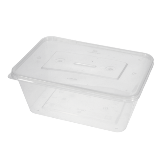 Riya 1000 ml Plastic Food Containers with Lids – 4-Pack (Retail Ready, Barcoded)