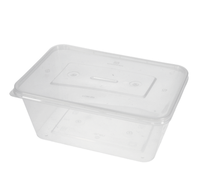 Riya 1000 ml Plastic Food Containers with Lids – 4-Pack (Retail Ready, Barcoded)