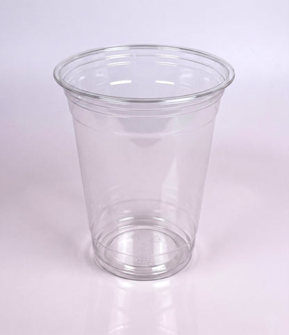 Uneeq 12oz PET Cups Clear - Disposable Cold Drink Tumblers | Pack of 100 or Case of 1000 | Bulk UK Cafe & Takeaway Wholesale