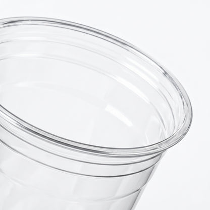 Uneeq 16oz PET Cups Clear - Large Disposable Cold Cups | Pack of 100 or Case of 1000 | Bulk UK Smoothie Bar & Cafe Wholesale