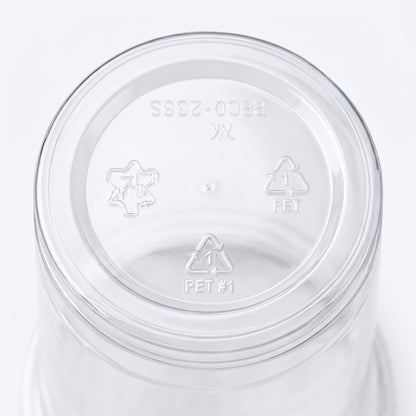 Uneeq 16oz PET Cups Clear - Large Disposable Cold Cups | Pack of 100 or Case of 1000 | Bulk UK Smoothie Bar & Cafe Wholesale