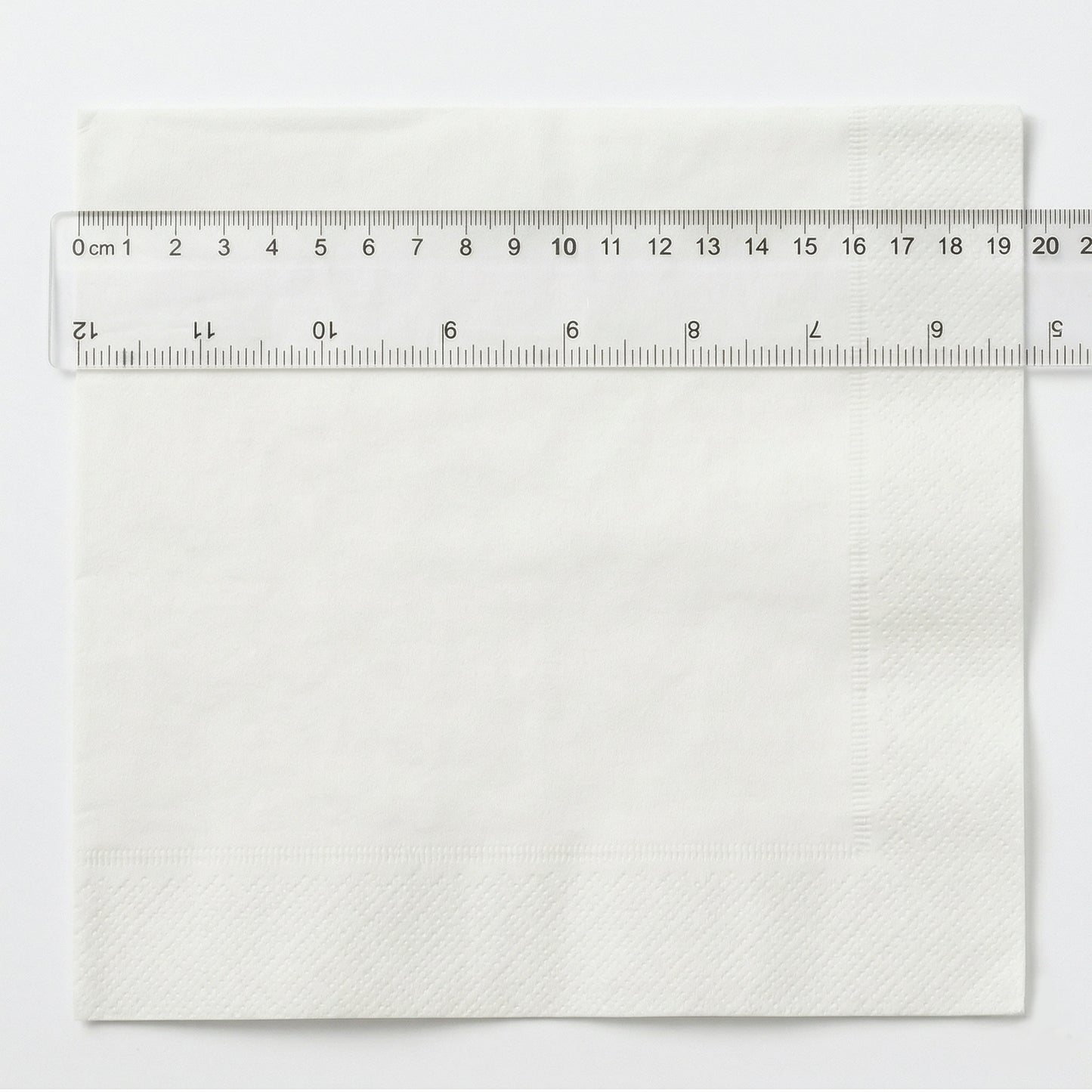 30x30cm White 1‑Ply Embossed Napkins - Disposable Lunch Napkins | Pack of 500 or Case of 4000 | Bulk UK Cafe & Catering Wholesale