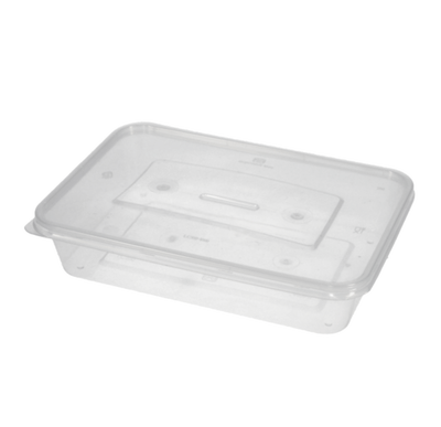 Riya C500 Plastic Containers with Lids – 5-Pack (Retail ready, Barcoded)