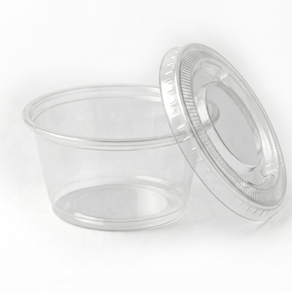 2oz Clear Portion Pots with Lids – Pack of 1,000