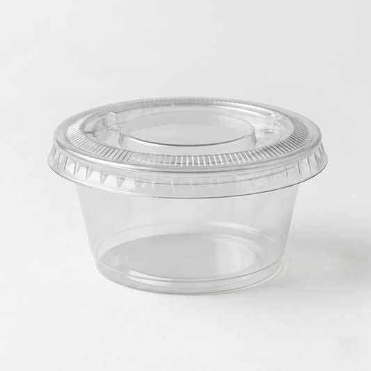 2oz Clear Portion Pots with Lids – Pack of 1,000