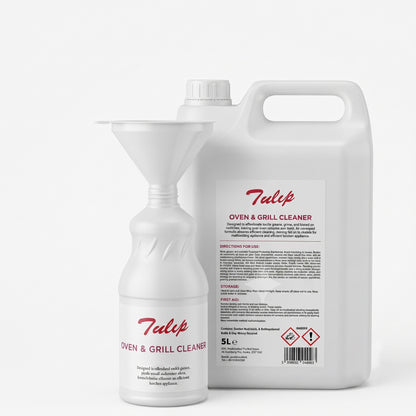 Tulip Oven & Grill Cleaner – 5L chemical jerrycan container – commercial kitchen degreasing agent – GSL Wholesaler