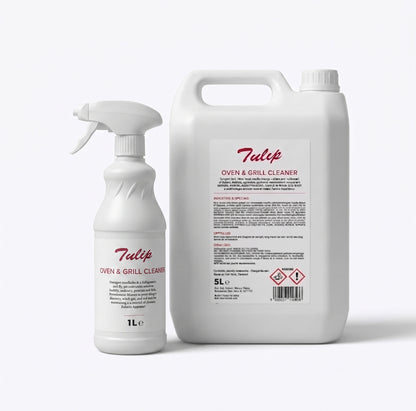 Tulip Oven & Grill Cleaner – 5L chemical jerrycan container – commercial kitchen degreasing agent – GSL Wholesaler