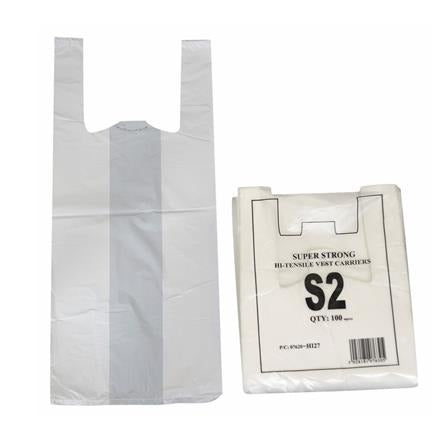 S2 WHITE HI-TENSILE PLASTIC BAG