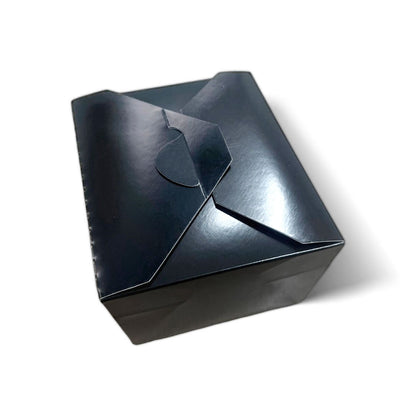 45oz Black Tearable Takeaway Food Box