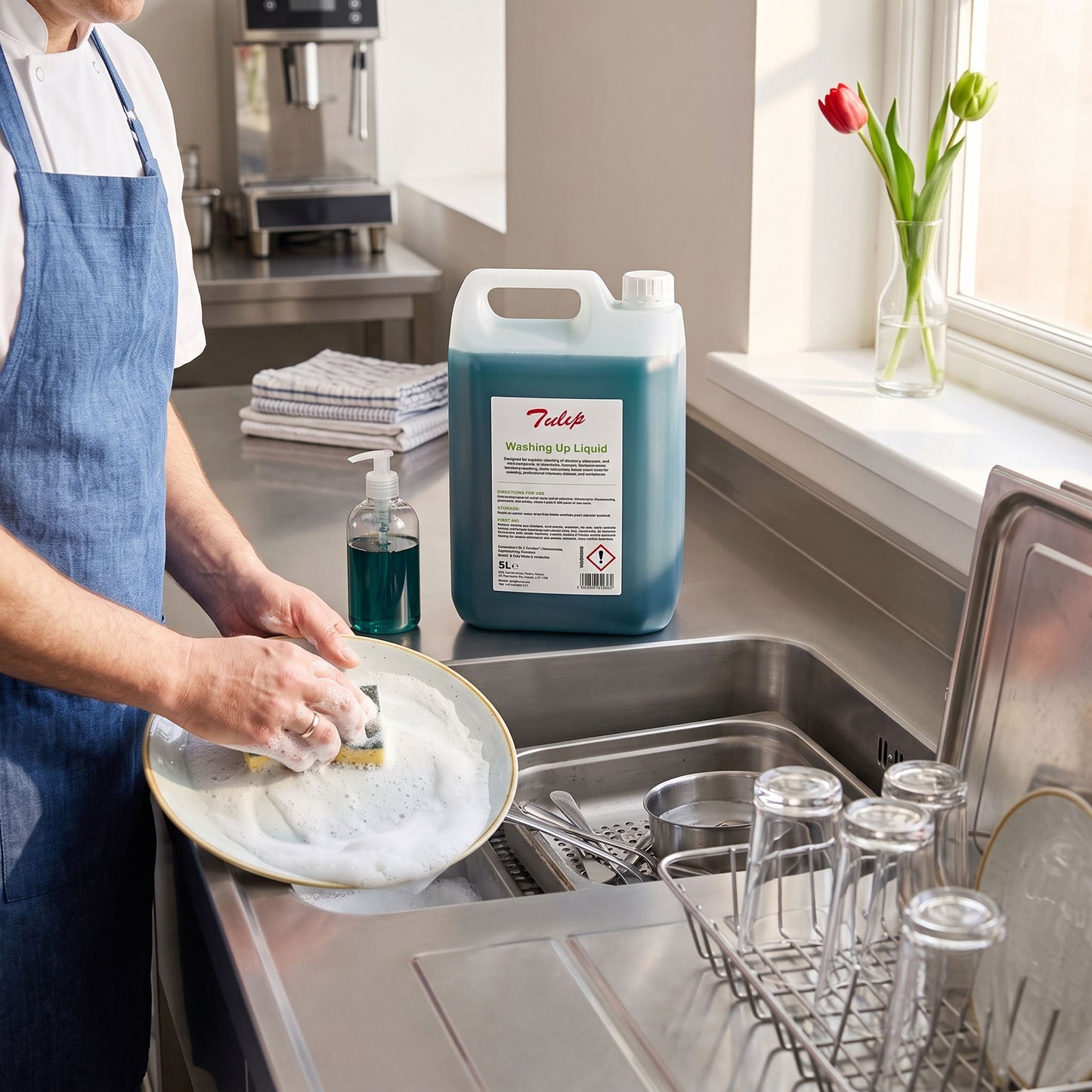 Tulip Washing Up Liquid 5L – 2x5L case configuration – bulk cleaning supply – GSL Wholesaler
