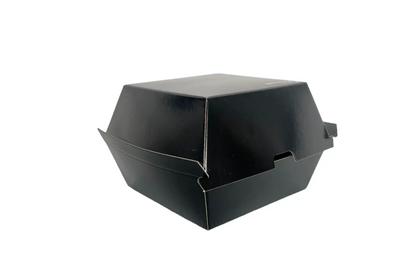 Regular Black Foil Recyclable Burger Boxes