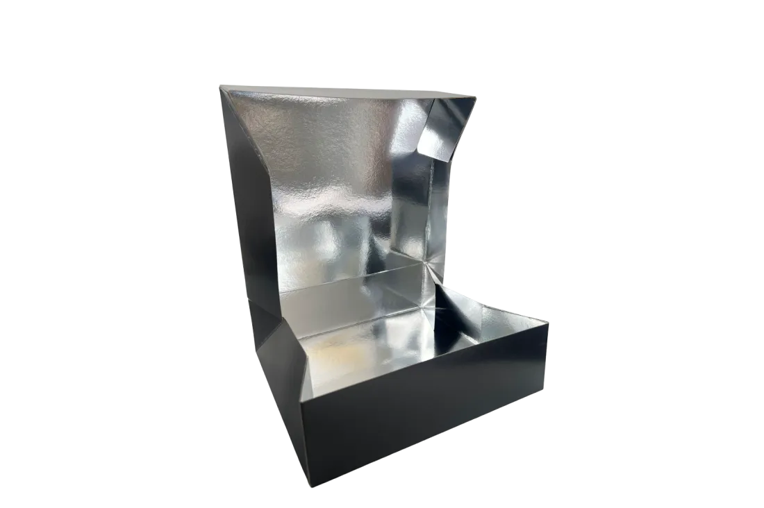 Black Foil Recyclable No3 Takeaway Boxes