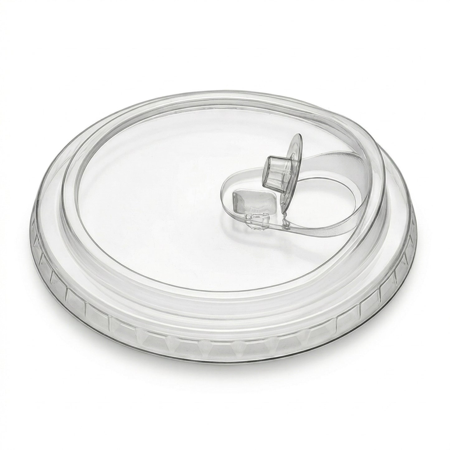 Universal Sip Through Lids for PET Cups 98mm - Strawless Clear Sip Lids | Pack of 100 or Case of 1000 | Bulk UK Cafe & Iced Coffee Wholesale