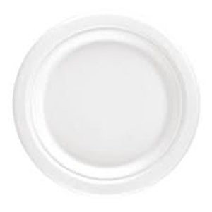 7” Bagasse Round Disposable Plates