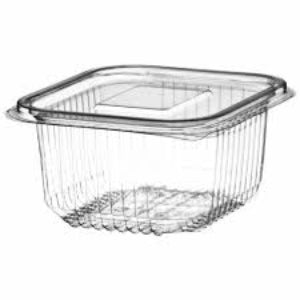 500cc Hinged Clear Plastic Containers