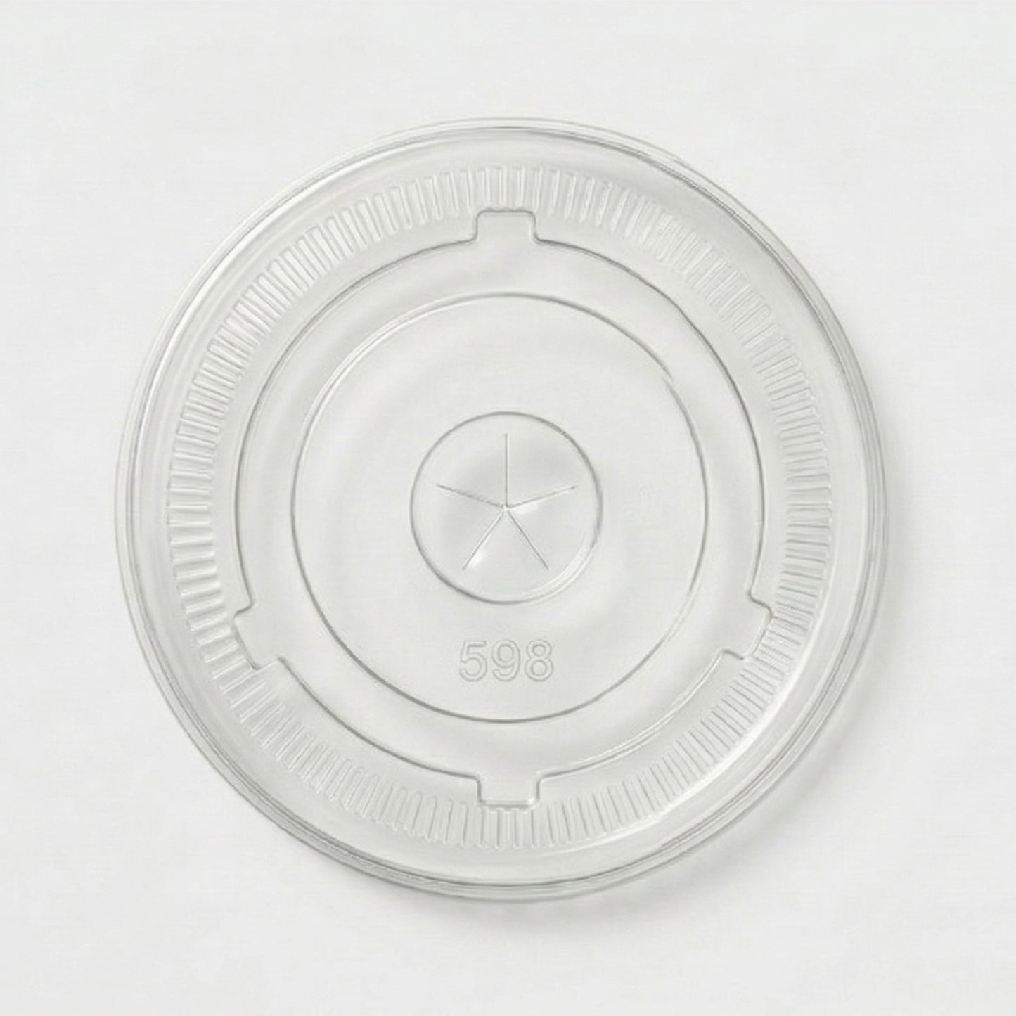 Universal Flat Lids for PET Cups 98mm - Clear Disposable Cup Lids | Pack of 100 or Case of 1000 | Bulk UK Cafe Takeaway & Smoothie Wholesale