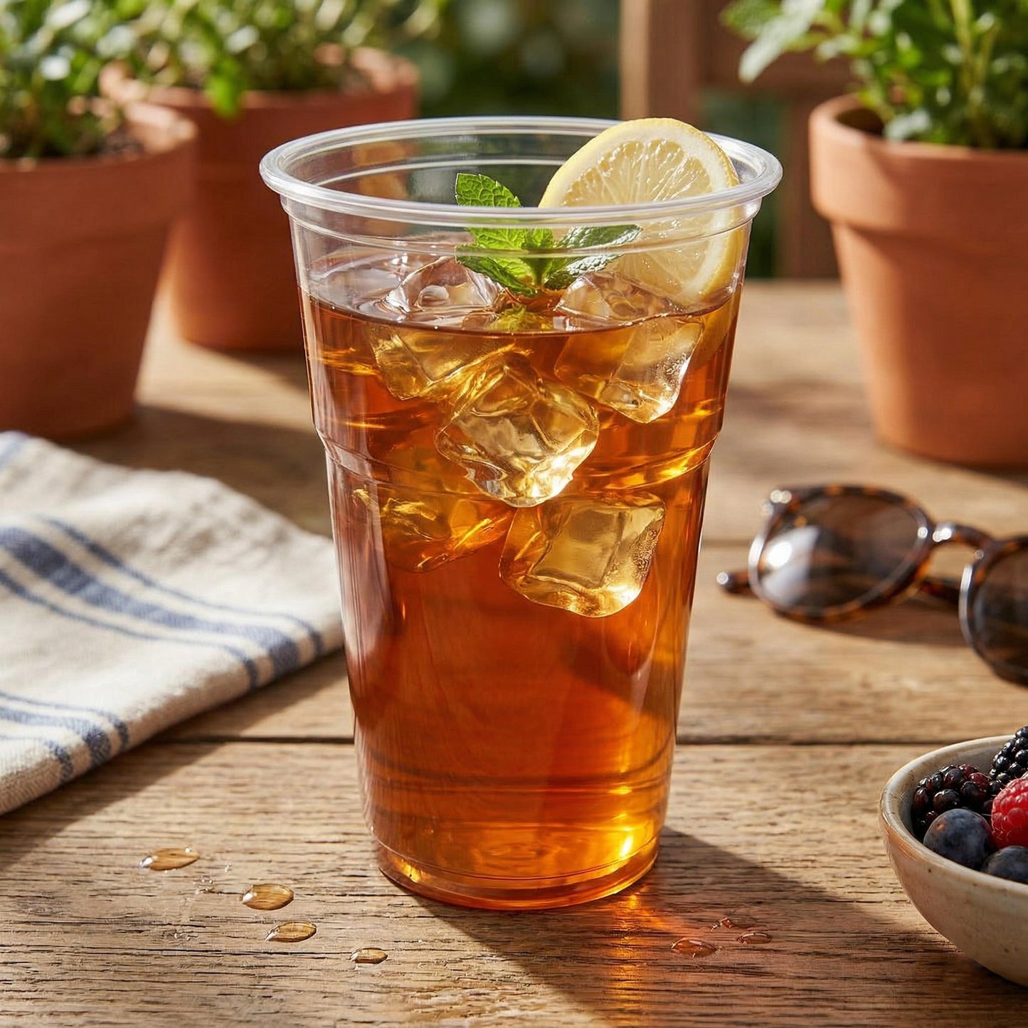 Riya 10oz Half Pint Cups PP - Disposable Flexi Plastic Tumblers | Pack of 50 or Case of 1000 | Bulk Wholesale for Bars & Events UK