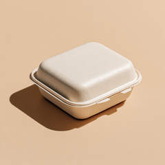 6×6″ Biodegradable Burger Boxes – 10×50pcs