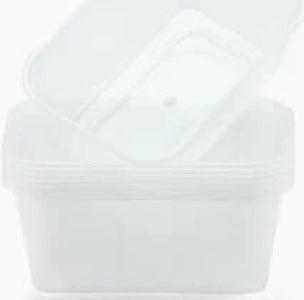 C1000 Clear Plastic Containers with Lids