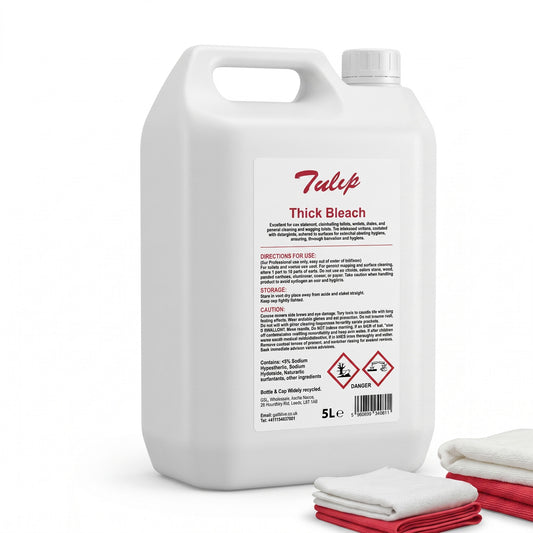 Tulip Thick Bleach 5L bottle – professional commercial cleaning chemical – GSL Wholesaler