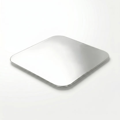 Uneeq Foil‑Backed Poly Coated 9x9 inch Paper Lids – Square Polyboard Lids for Foil Containers | Case of 180 | UK Catering & Takeaway