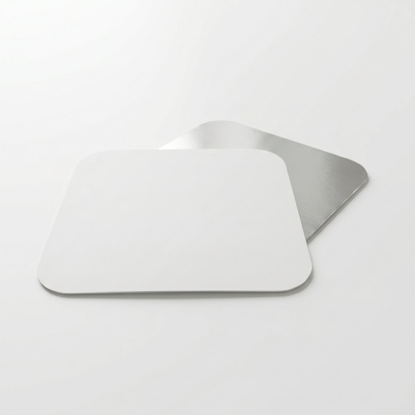 Uneeq Foil‑Backed Poly Coated 9x9 inch Paper Lids – Square Polyboard Lids for Foil Containers | Case of 180 | UK Catering & Takeaway