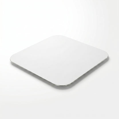 Uneeq Foil‑Backed Poly Coated 9x9 inch Paper Lids – Square Polyboard Lids for Foil Containers | Case of 180 | UK Catering & Takeaway