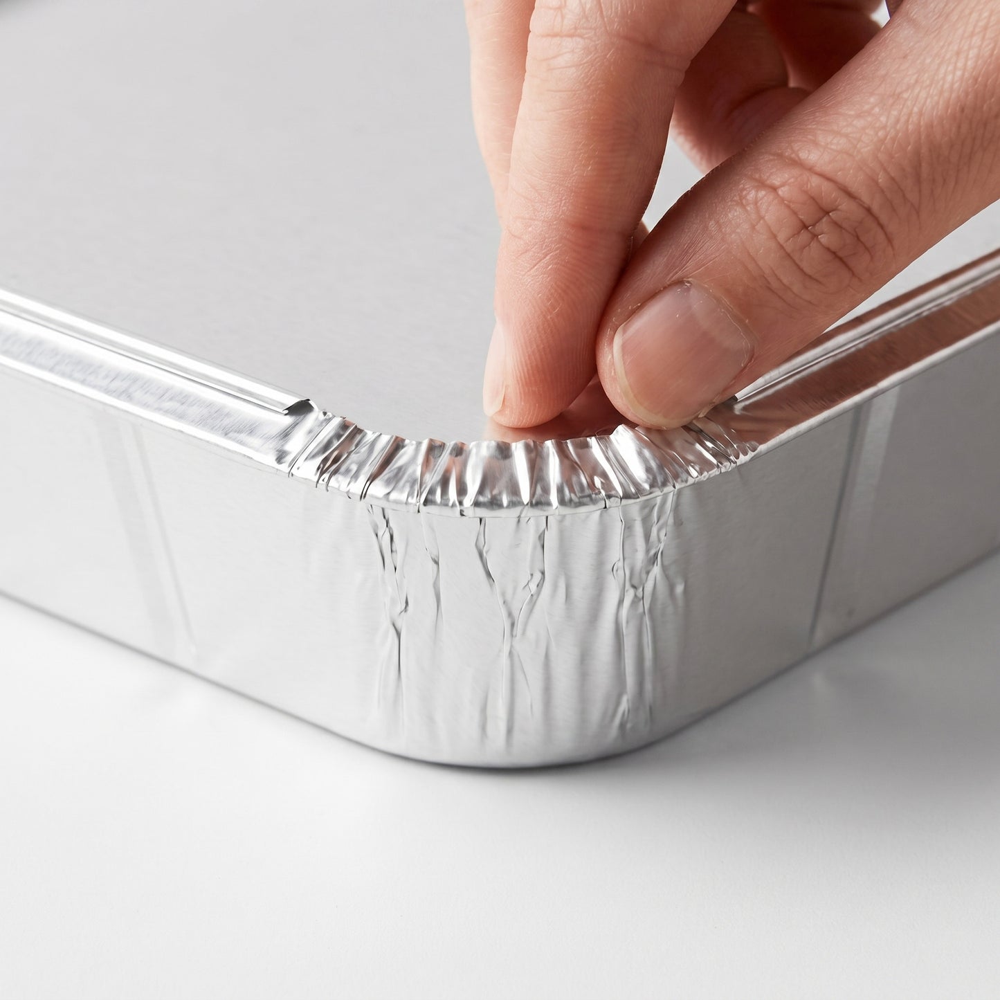 Uneeq 9x9 + 2 Inch Aluminium Foil Trays - Disposable Square Takeaway Containers | Case of 180 | Bulk UK Catering Wholesale